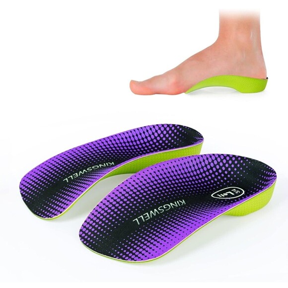 Small 3/4 High Arch Support Insoles for Unisex, Plantar Fasciitis Insoles, Ortho - Picture 8 of 14